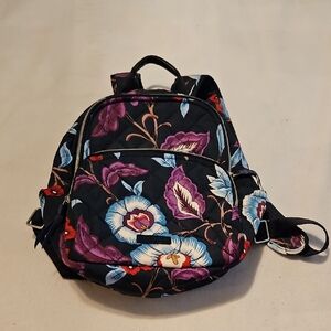 Vera Bradley Essential Compact Quilted Backpack In Elderberry